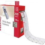 VELCRO Brand Mounting Squares | 200pk, 7/8" White | Adhesive Sticky Back Hook and Loop for Teacher Supplies, Office Organization (30705)