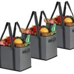 Reusable Grocery Bags Set Shopping Box Tote Reinforced Bottom Heavy Duty Collapsible Foldable Storage Eco Friendly
