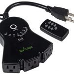 BN-LINK Outdoor 24-Hour Water Resistant Photoelectric Countdown Timer Photocell Light Sensor (2, 4, 6 or 8 Hours Countdown Mode) 3 Grounded Outlets Remote Control (100 ft Range) for Home and Garden