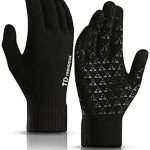 TRENDOUX Winter Gloves for Men Women - Upgraded Touch Screen Anti-Slip Silicone Gel - Elastic Cuff - Thermal Soft Knit Lining