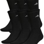 adidas mens Athletic Cushioned Crew Socks (6-pair)